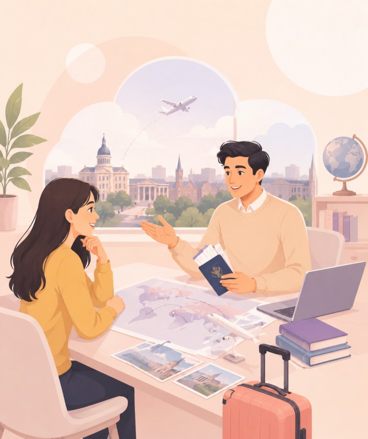 Học sinh chuẩn bị hồ sơ du học