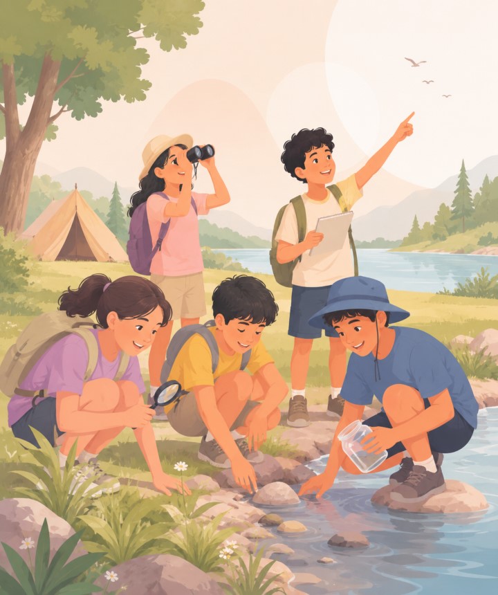 Học sinh tham gia trại hè trải nghiệm